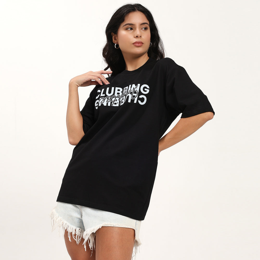 Clubbing not Running Oversize T Shirt