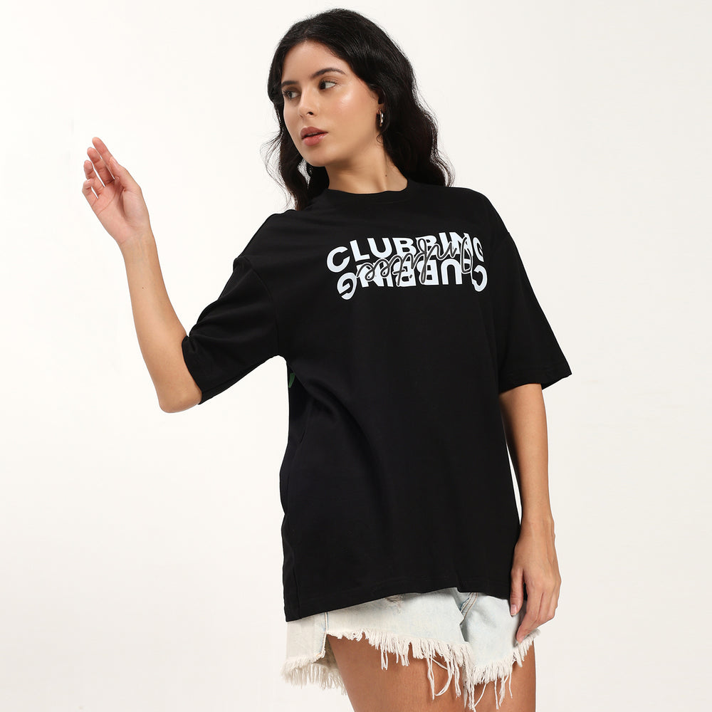 Clubbing not Running Oversize T Shirt