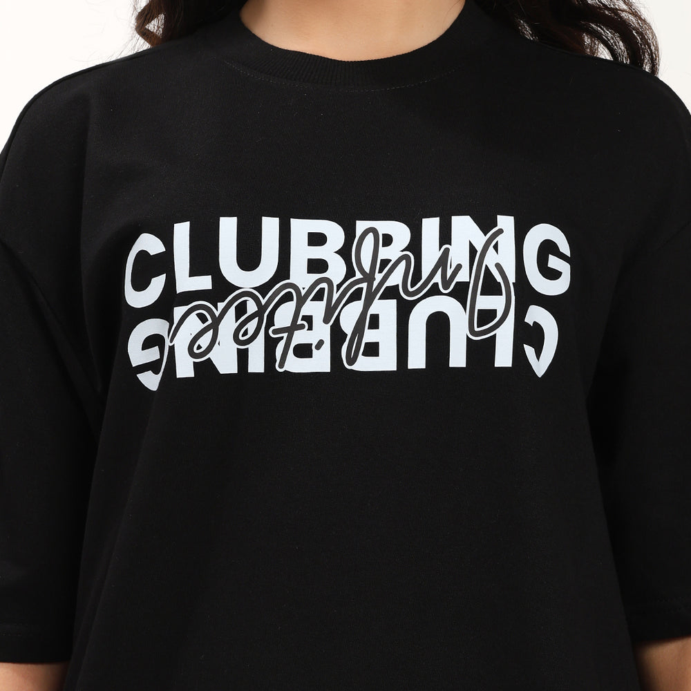 Clubbing not Running Oversize T Shirt