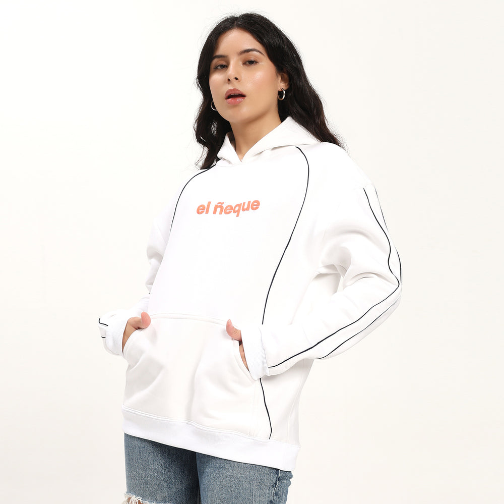 White Oversize Hoodie