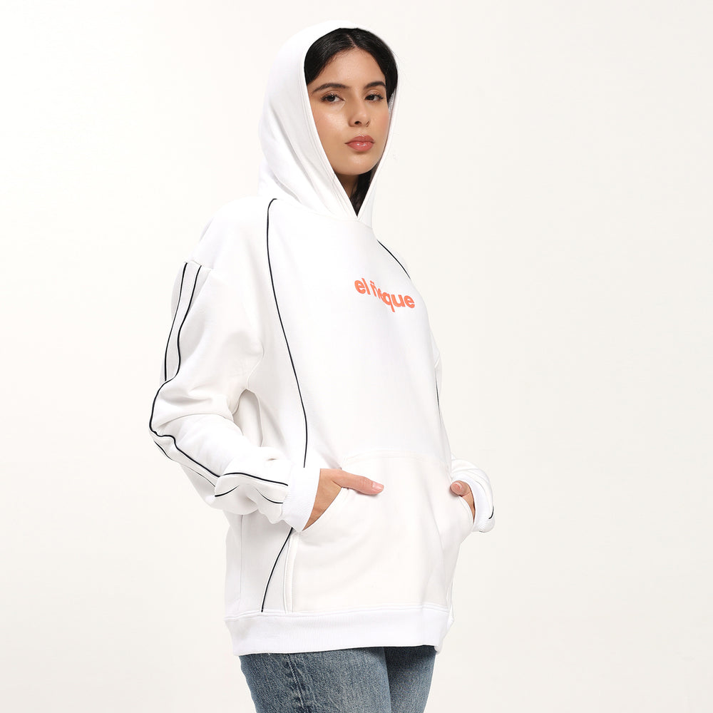 White Oversize Hoodie
