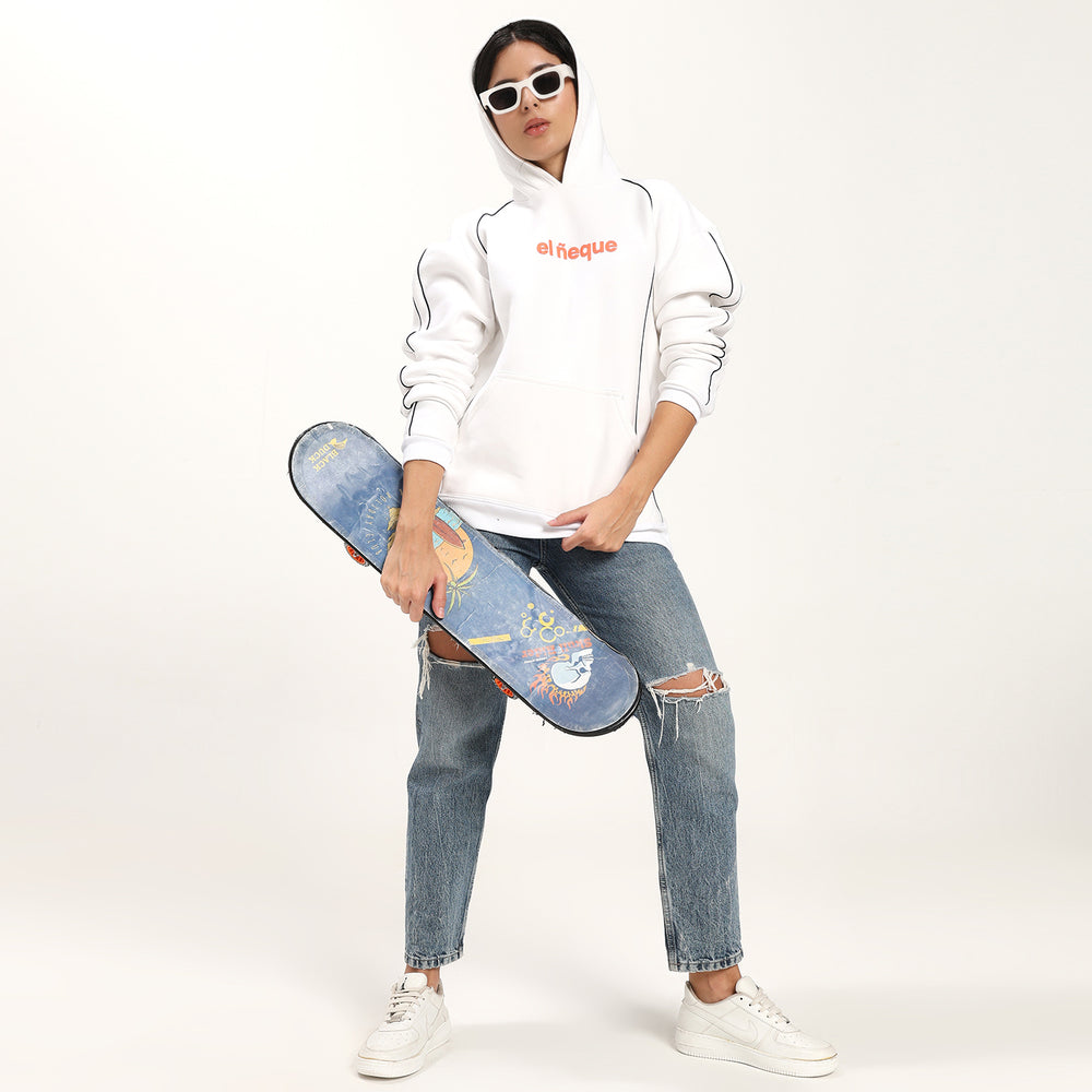 White Oversize Hoodie